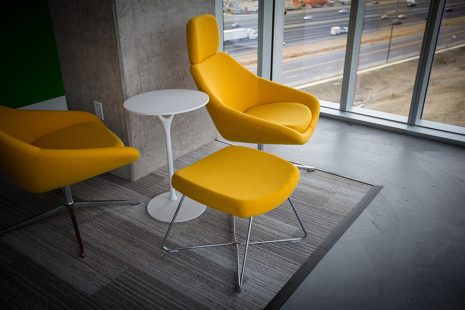 A calm, bright waiting area